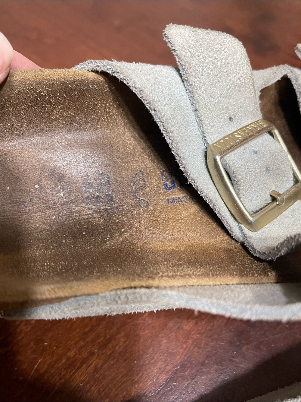 Birkenstock Arizona soft footbed light blue sandals 40 - Picture 7 of 9